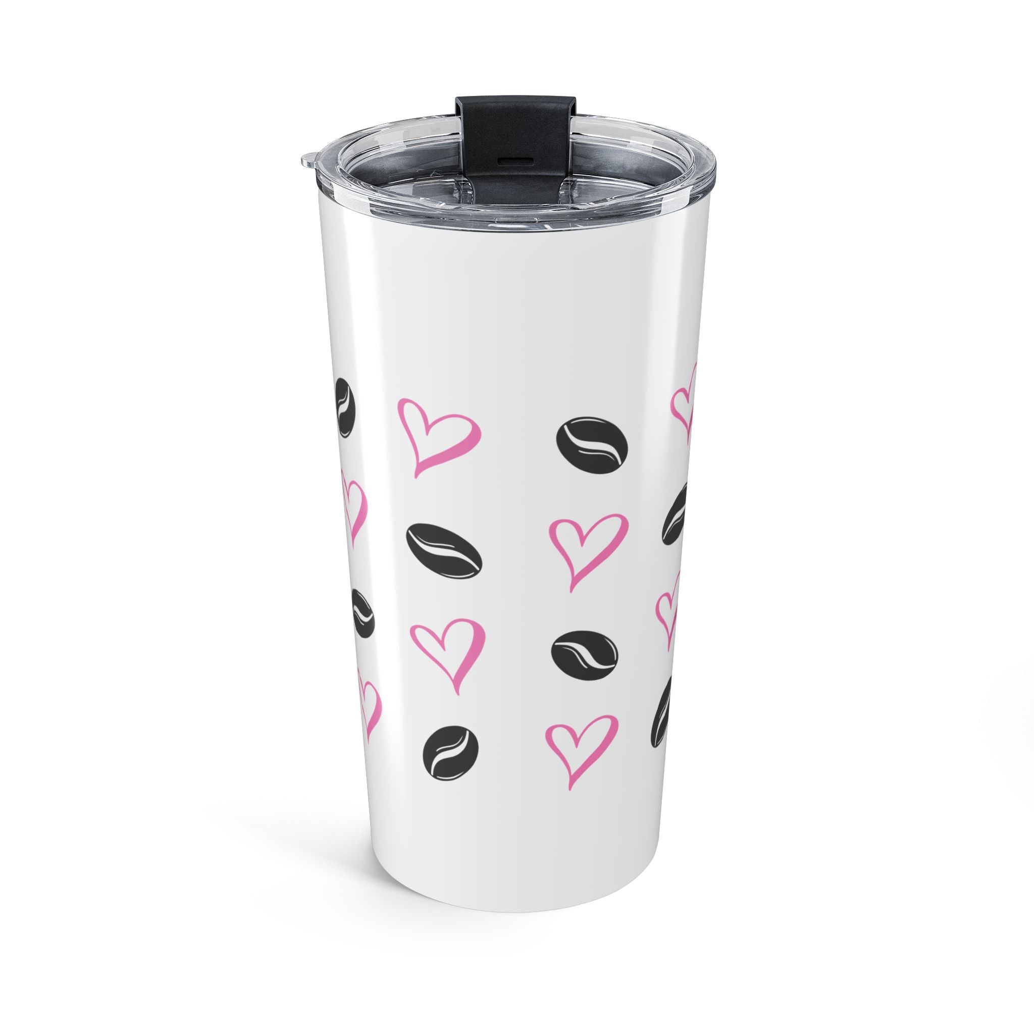 Mama Needs Coffee 20oz Stainless Steel Tumbler - Vacuum Insulated Travel Mug with Spill-Proof Lid - Mother's Day Coffee Lover Gift - Heart & Bean Aesthetic Cup