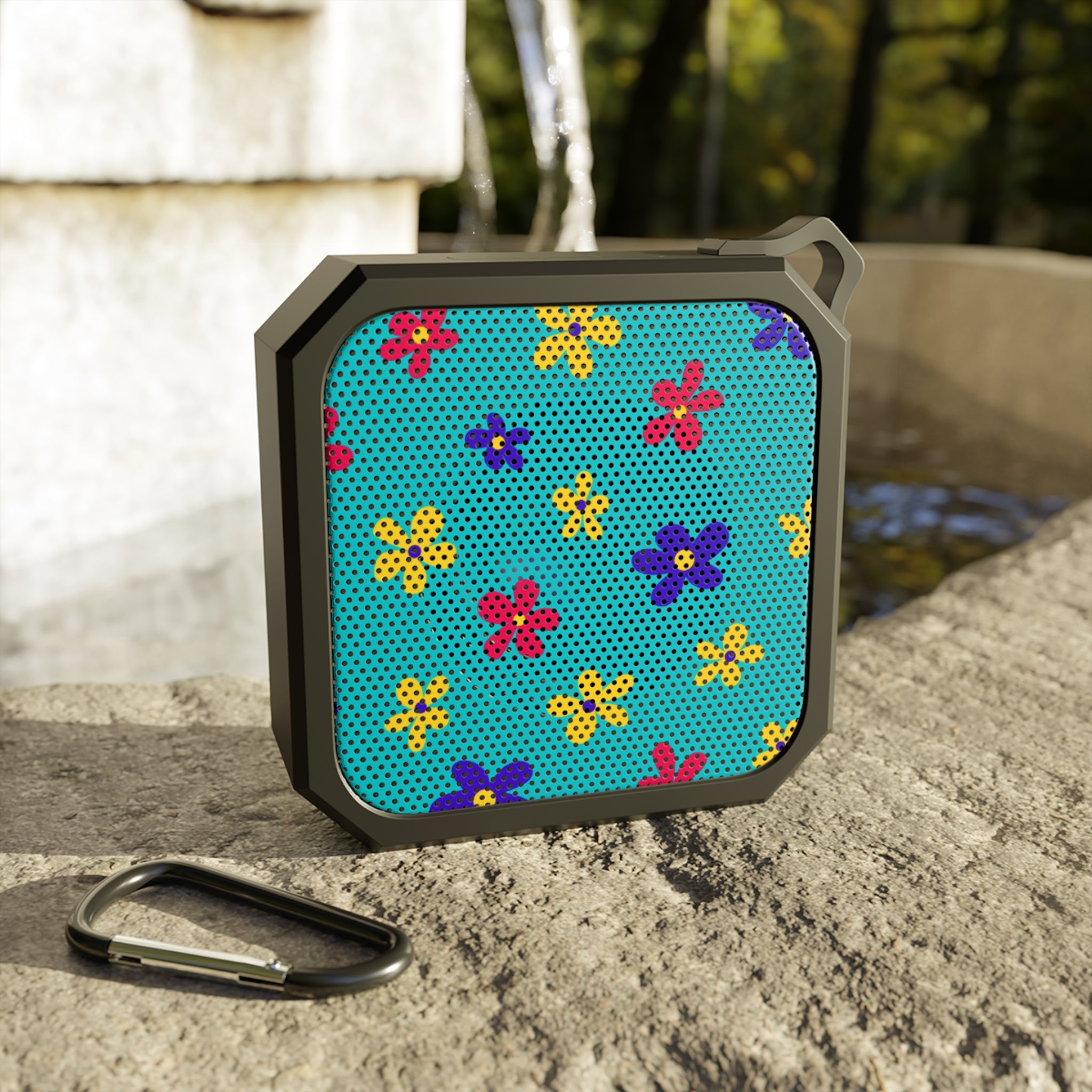 Portable Bluetooth Speaker  Colorful Floral Design   High Quality Wireless Sound  Outdoor Bluetooth Speaker