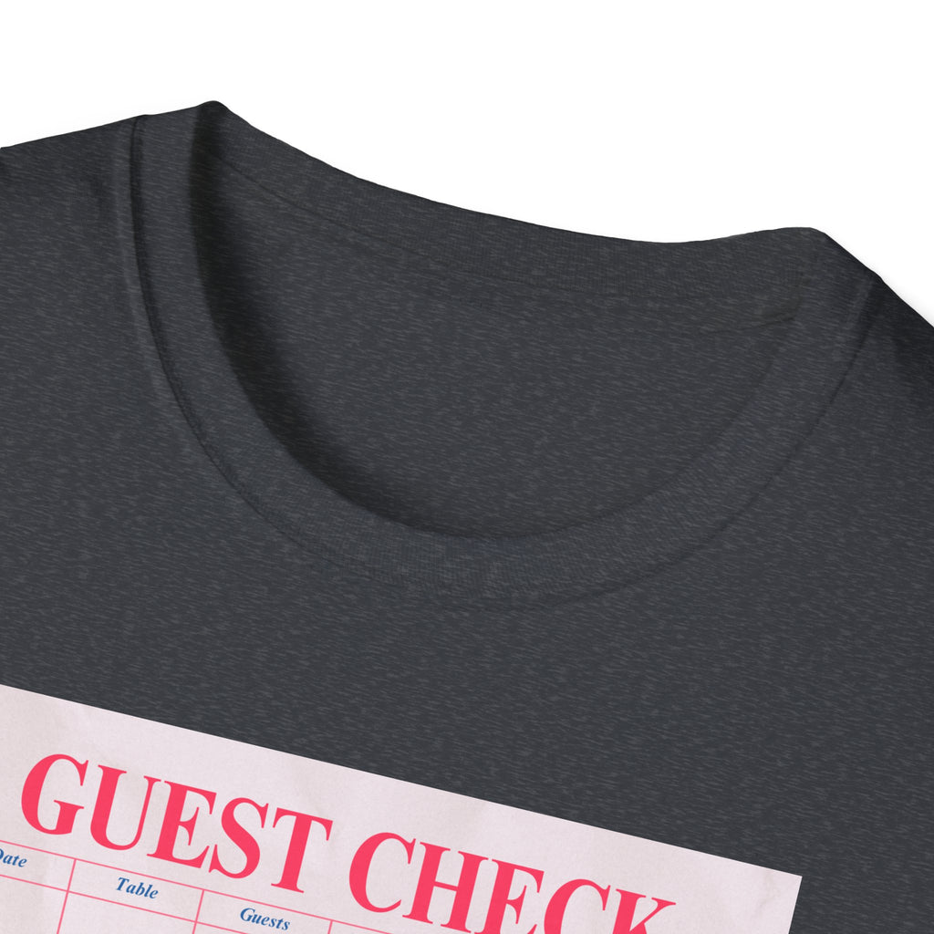 Babe You Got This Retro Guest Check Graphic Tee - Ultra Soft 100% ring-spun Cotton Unisex T-Shirt - Vintage Diner Aesthetic Motivational Top - Black Slogan Streetwear