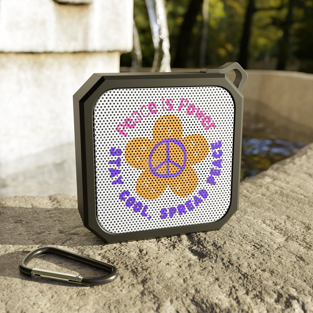 Peace Flower Peace Sign Bluetooth Speaker | Retro Hippie Vibes, Portable Outdoor Speaker