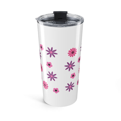 Best Mum Ever Floral 20oz Stainless Steel Tumbler - Vacuum Insulated Travel Mug with Spill-Proof Lid - Mother's Day Gift - Vivid Bloom Eco-Friendly Coffee Cup