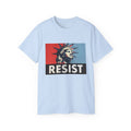 Resist Statue of Liberty Graphic Tee - 100% US Cotton Heavyweight Unisex T-Shirt - Political Activist Statement Shirt - Bold Freedom & Democracy Apparel