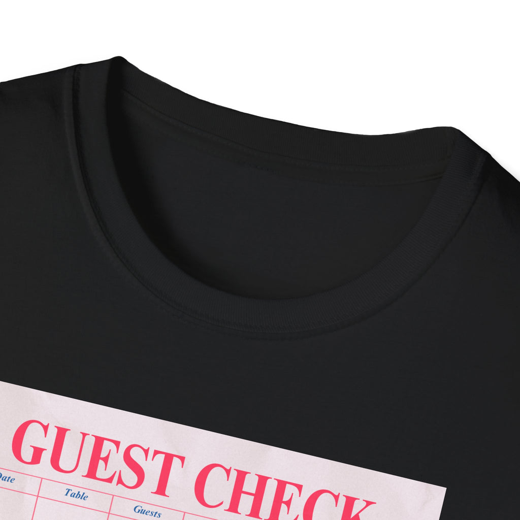 Babe You Got This Retro Guest Check Graphic Tee - Ultra Soft 100% ring-spun Cotton Unisex T-Shirt - Vintage Diner Aesthetic Motivational Top - Black Slogan Streetwear