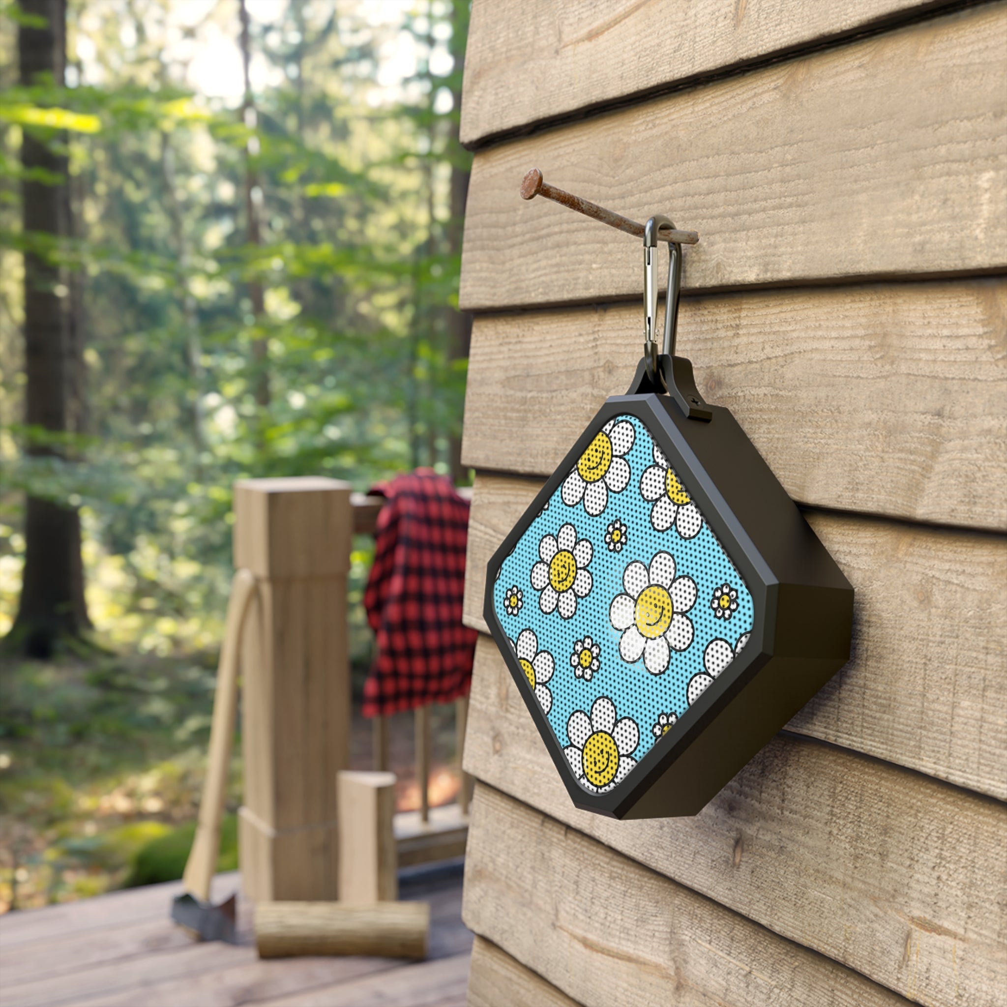 Smiling Daisy Pattern Bluetooth Speaker | Portable Outdoor Speaker