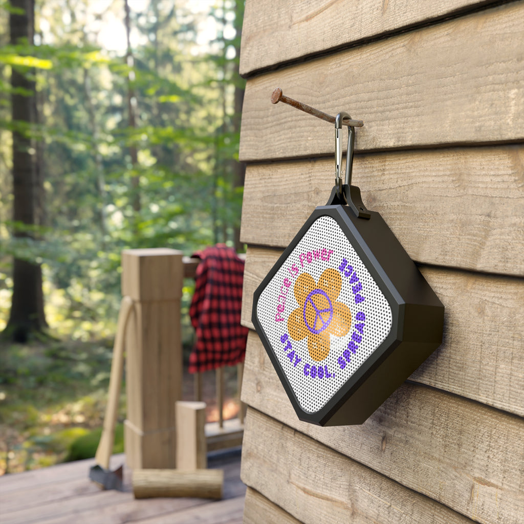 Peace Flower Peace Sign Bluetooth Speaker | Retro Hippie Vibes, Portable Outdoor Speaker