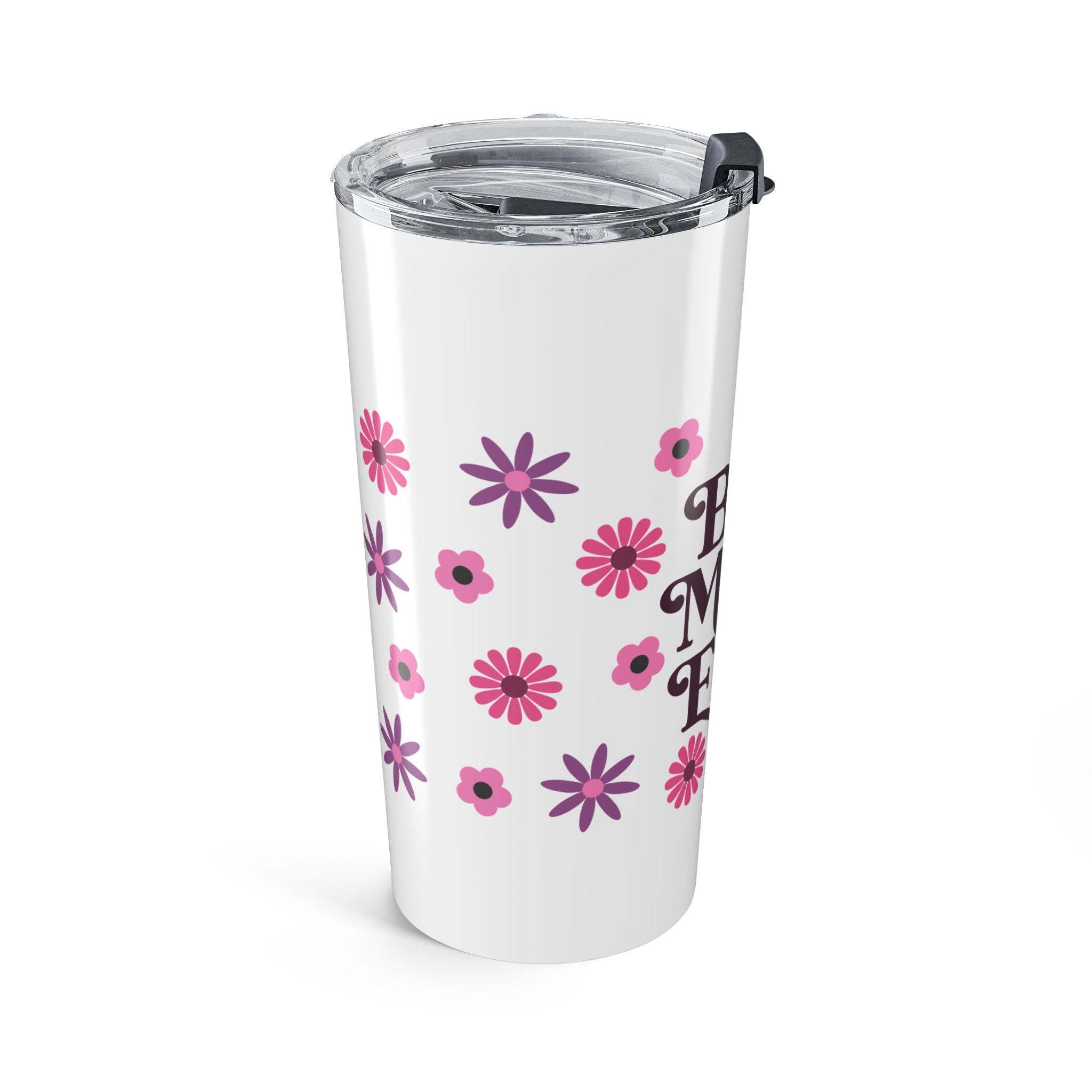 Best Mum Ever Floral 20oz Stainless Steel Tumbler - Vacuum Insulated Travel Mug with Spill-Proof Lid - Mother's Day Gift - Vivid Bloom Eco-Friendly Coffee Cup